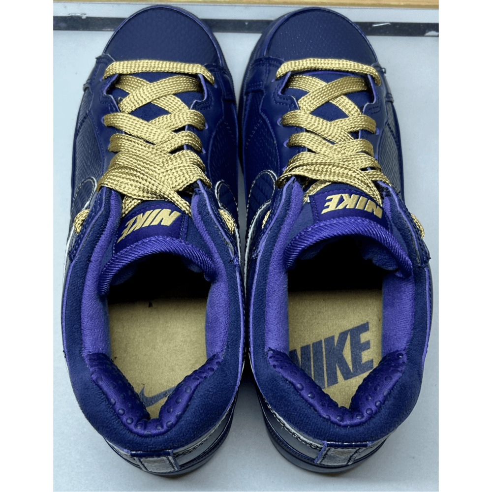 2011 Nike Air Troupe Low Imperial Purple w/ Gold Laces  324923-500 Very Race EUC - Picture 11 of 12